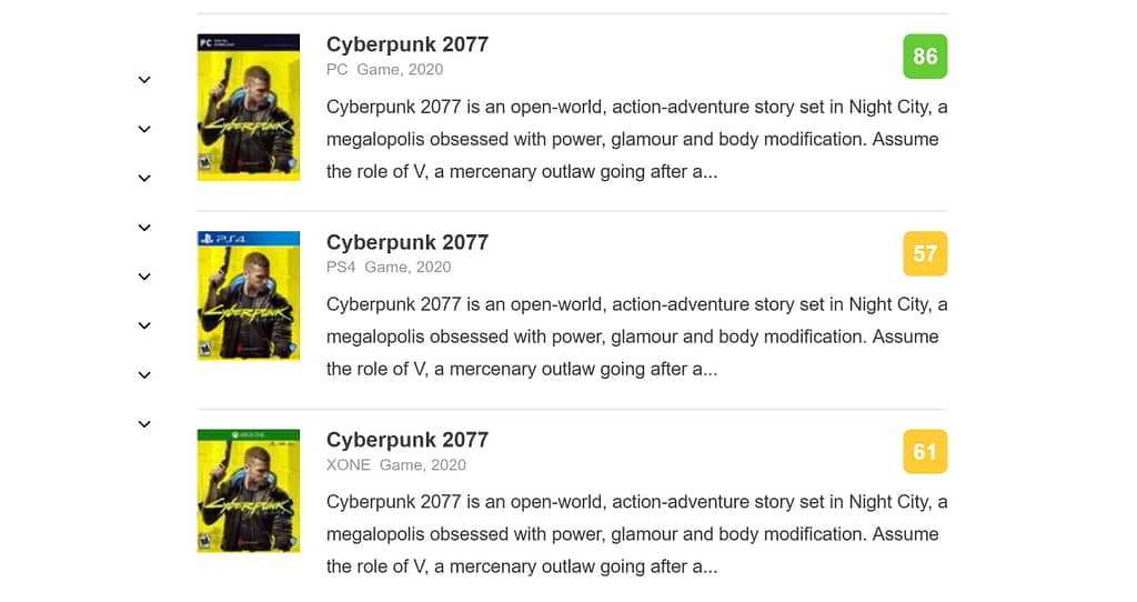 cyberpunk 2077 playstation OA